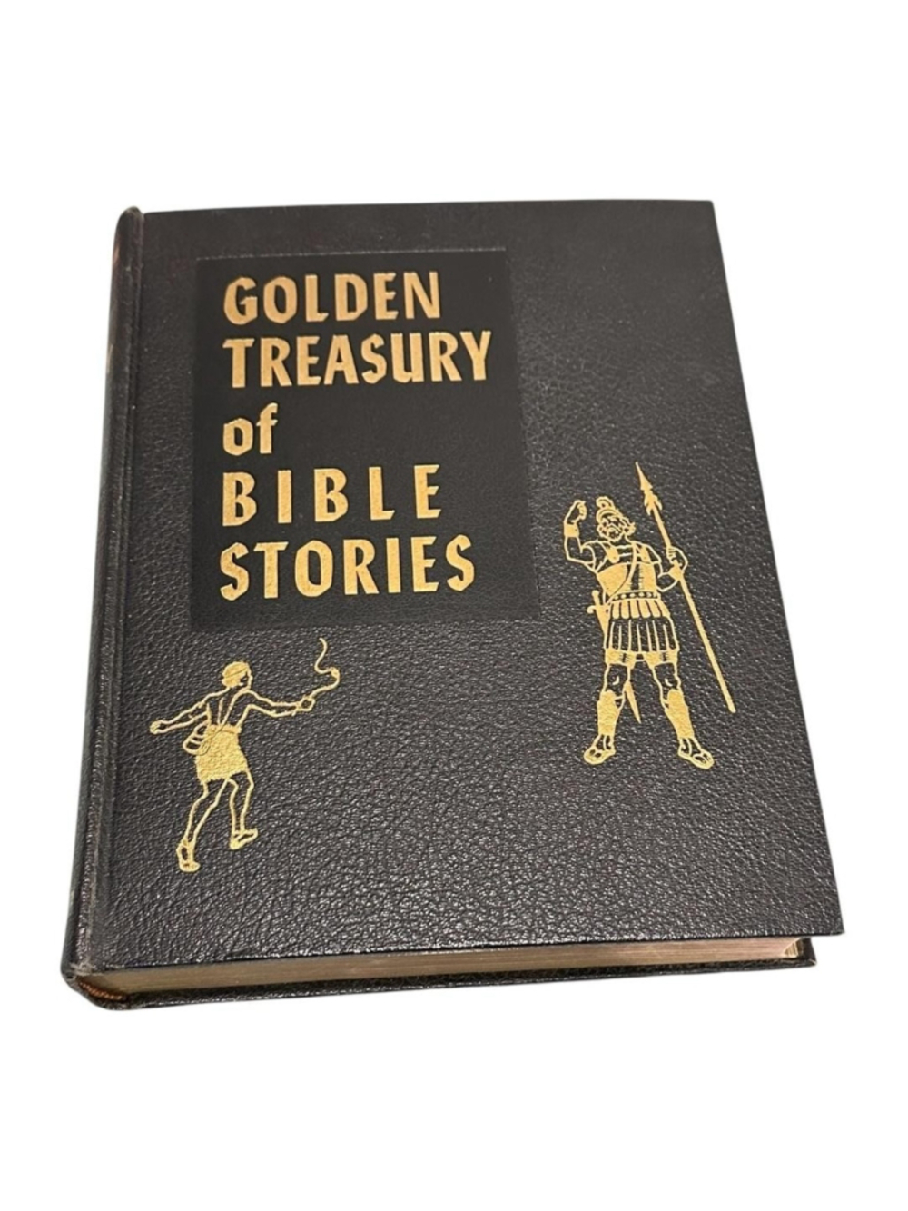 Vintage Golden Treasury Of Bible Stories A W Spalding Southern Pub Black HC 1948
